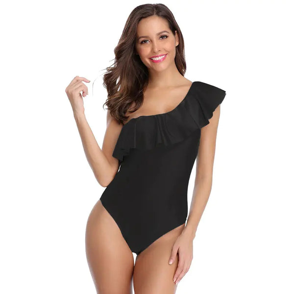 Women's Ruffled Back One-Piece