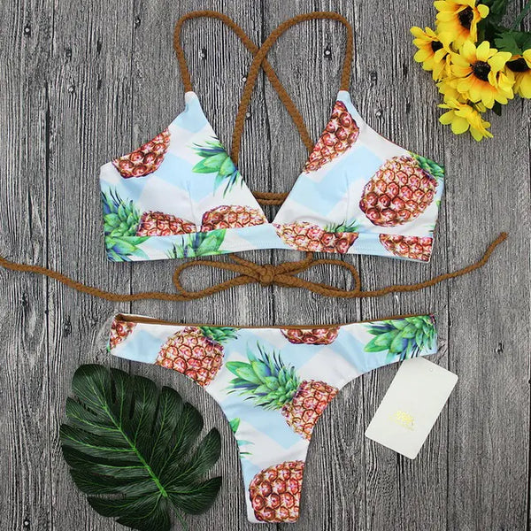 Women's with Pineapple Print Set