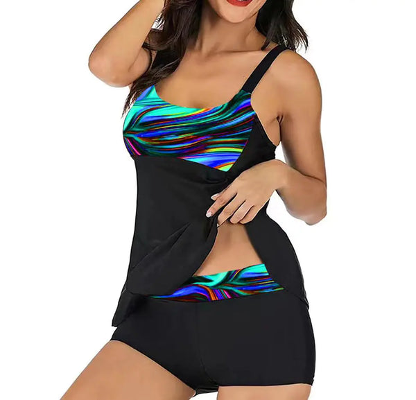 Women's Striped Bikini Swimsuit